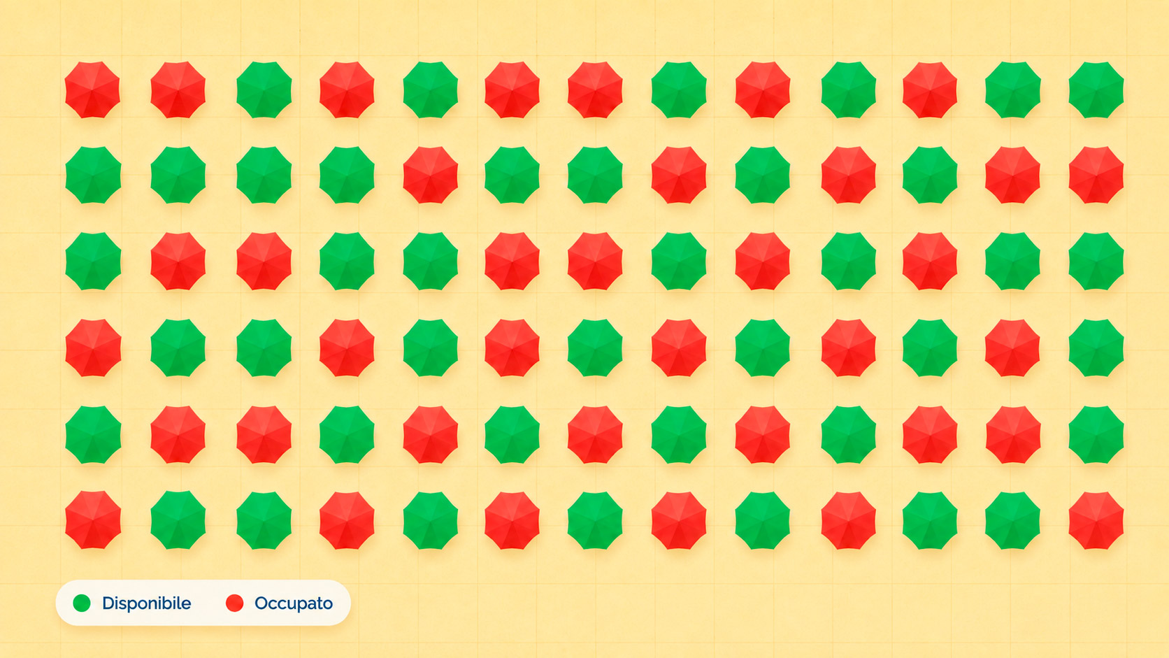 Gestione in tempo reale dell’occupazione degli ombrelloni
